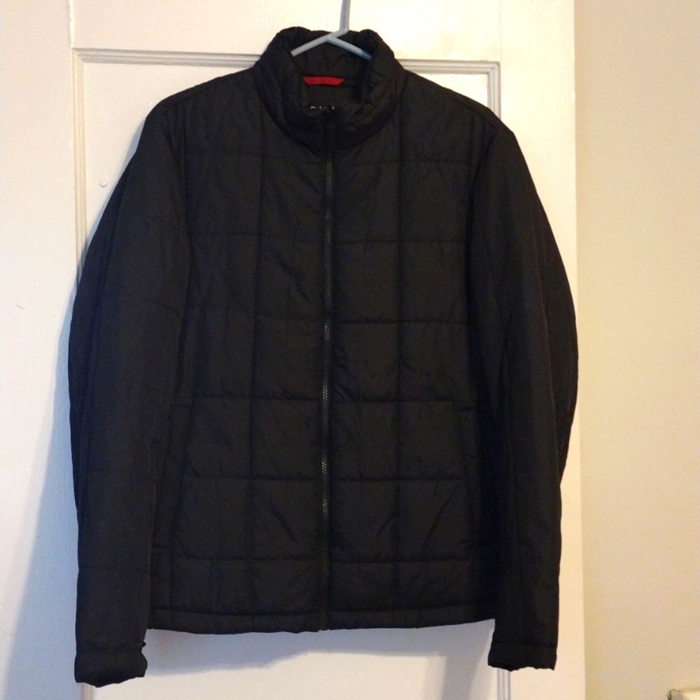 Black thin puffer jacket